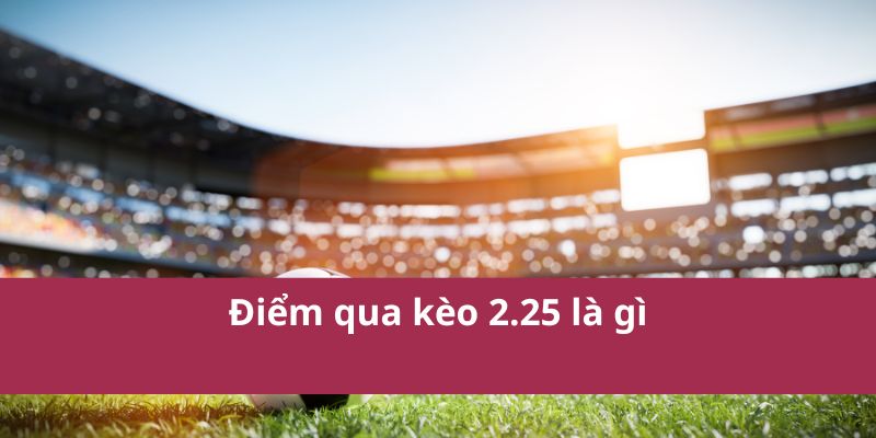 Kèo 2.25 Là Gì? Tìm Hiểu Về Kèo Chấp 2 1/4 Trong Cá Cược 2 Điểm qua kèo 2.25 là gì